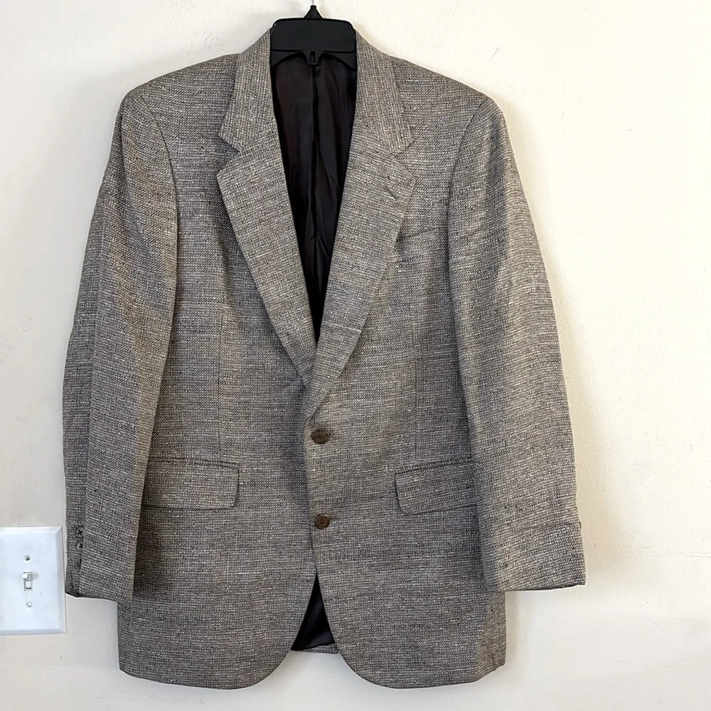 Francesco Maiolo Silk 2 Button Men’s Classic Sport Jacket Blazer Size 38R
